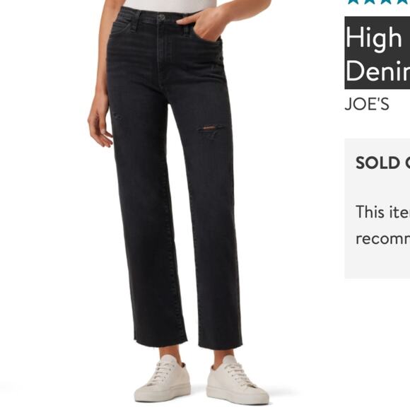 NWT Joe's High Rise Wide Leg Cropped Denim Jeans, Size 32, Isagel - Picture 1 of 11